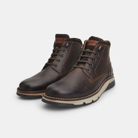 Botines para hombre en nubuck, Marrón Botines para hombre en nubuck, Marrón